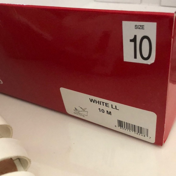 Guess white cork heal sandels size 10 - Picture 3 of 9